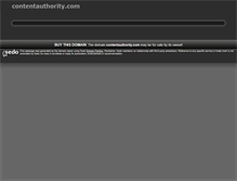 Tablet Screenshot of contentauthority.com